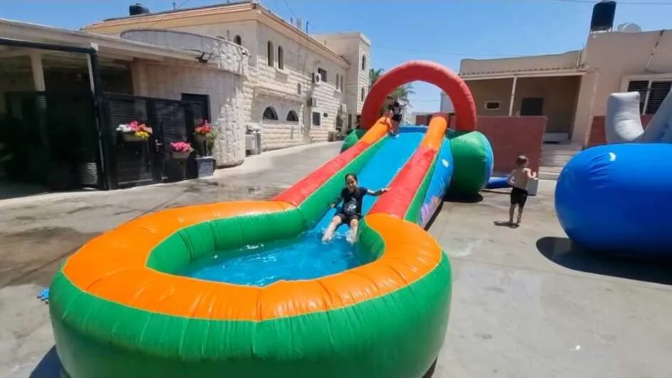 מגלשת הסבון המתנפחת 3