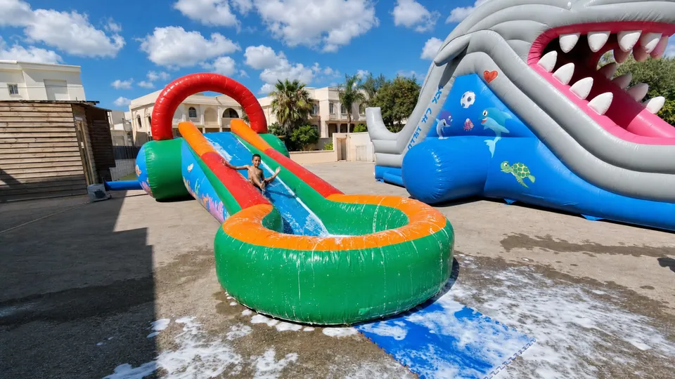 מגלשת הסבון המתנפחת 5